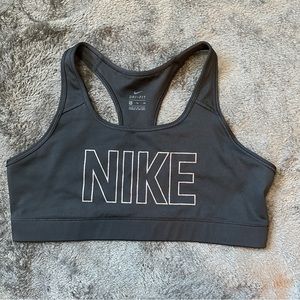 Black and silver glitter Nike Dri-Fit sports bra XL